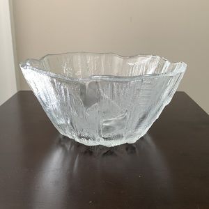 Vintage Hoya Iceberg Glacier Crystal Bowl